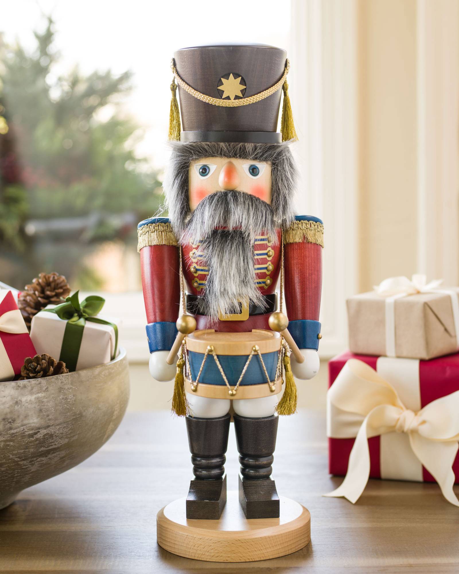 German Nutcracker with Drum Balsam Hill