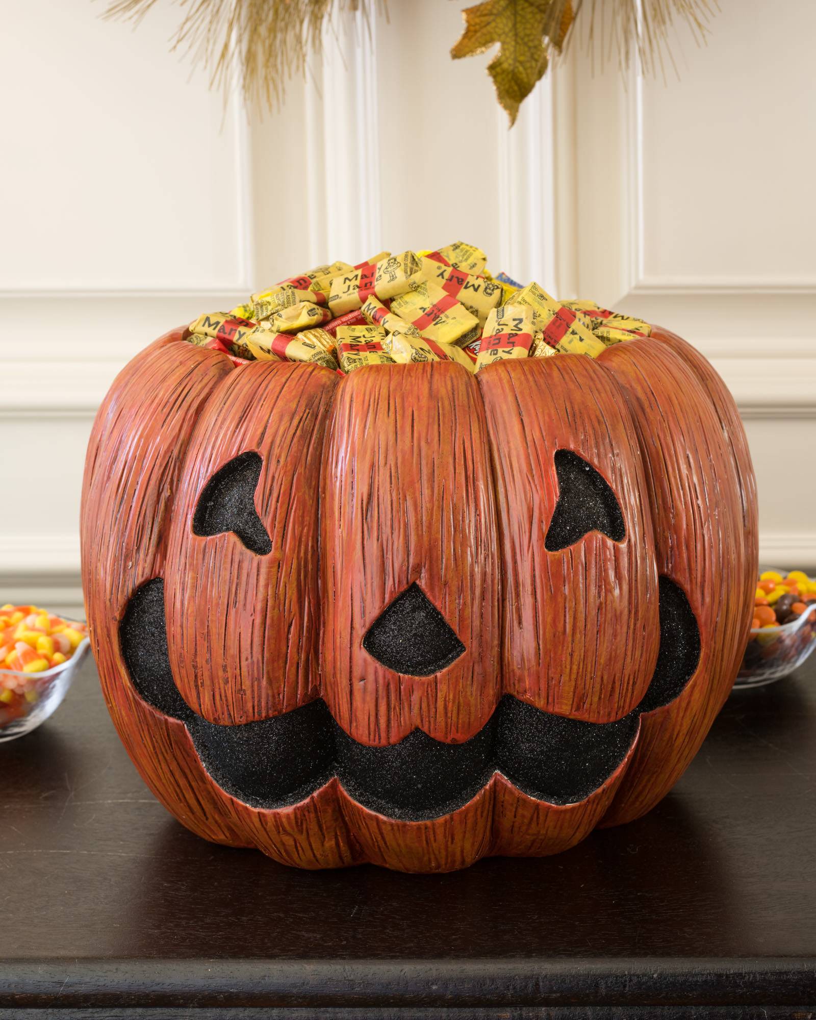 Halloween Pumpkin Candy Bowl | Balsam Hill