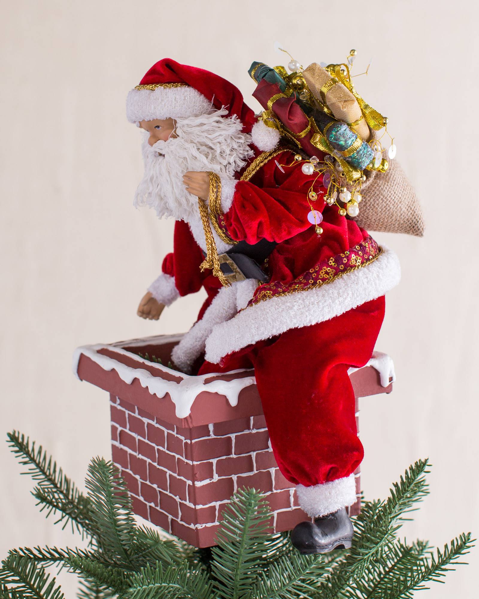 jolly saint nick tree topper balsam hill christmas throws and pillows