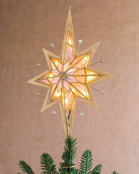 Pre-Lit Bethlehem Star Tree Topper Main
