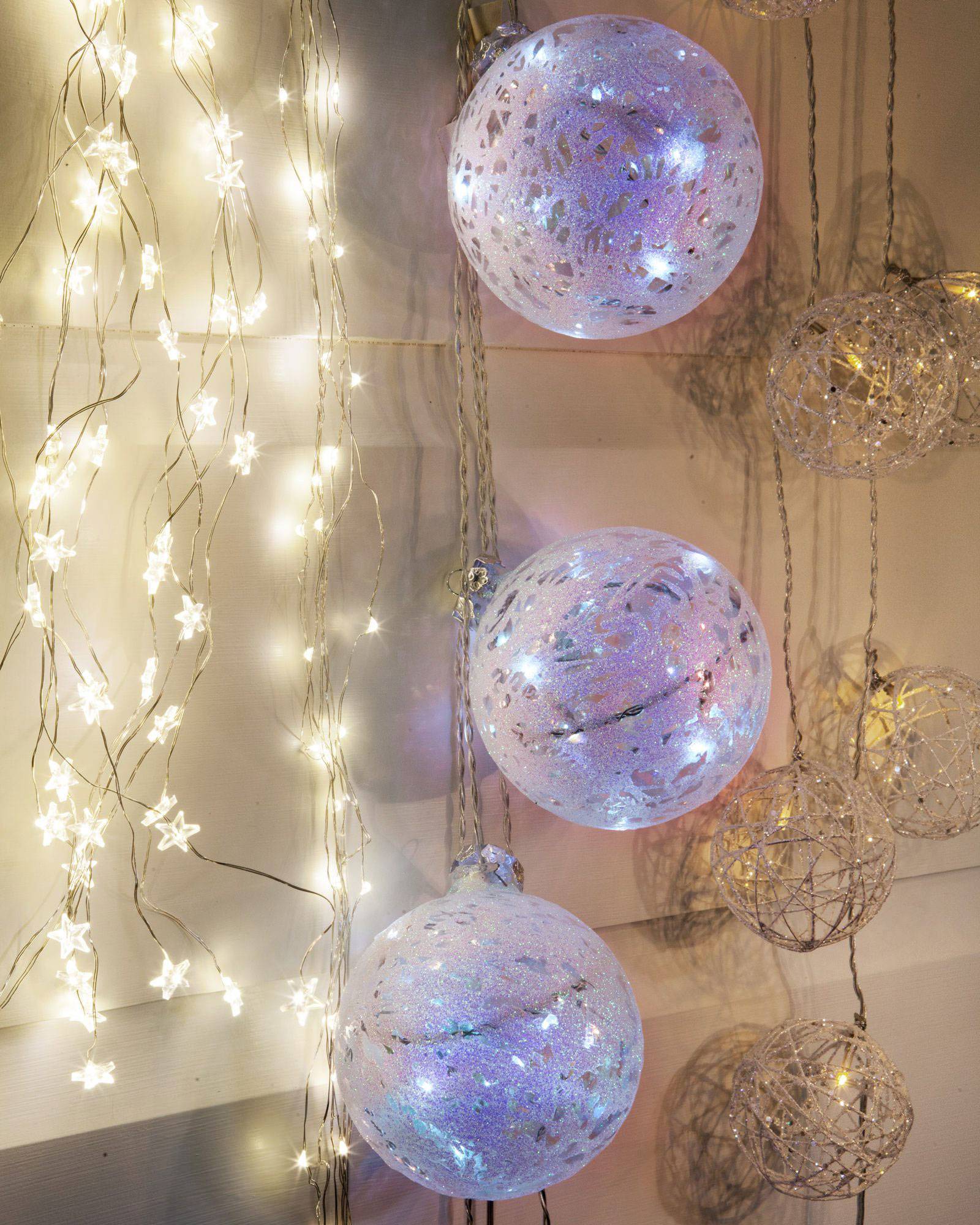 Glitter Ornament Lights Balsam Hill
