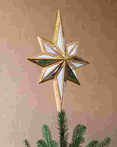 mirrored star tree topper balsam hill mirrored star tree topper balsam hill