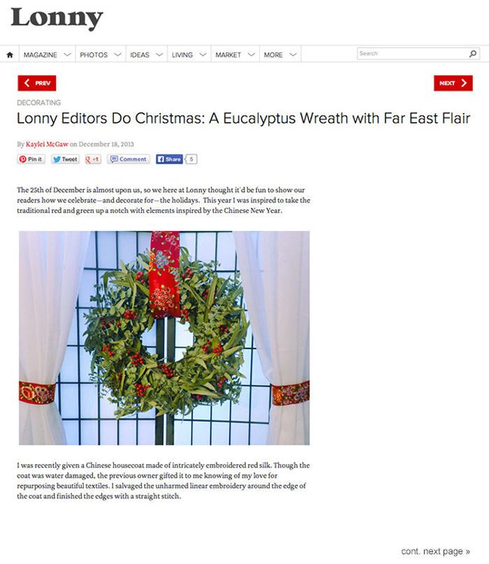 Balsam Hill™ trees, wreaths and garlands have been featured in many favorite blogs and websites, including Rachael Ray, Real Simple, Bob Vila, Lonny, and This Old House.