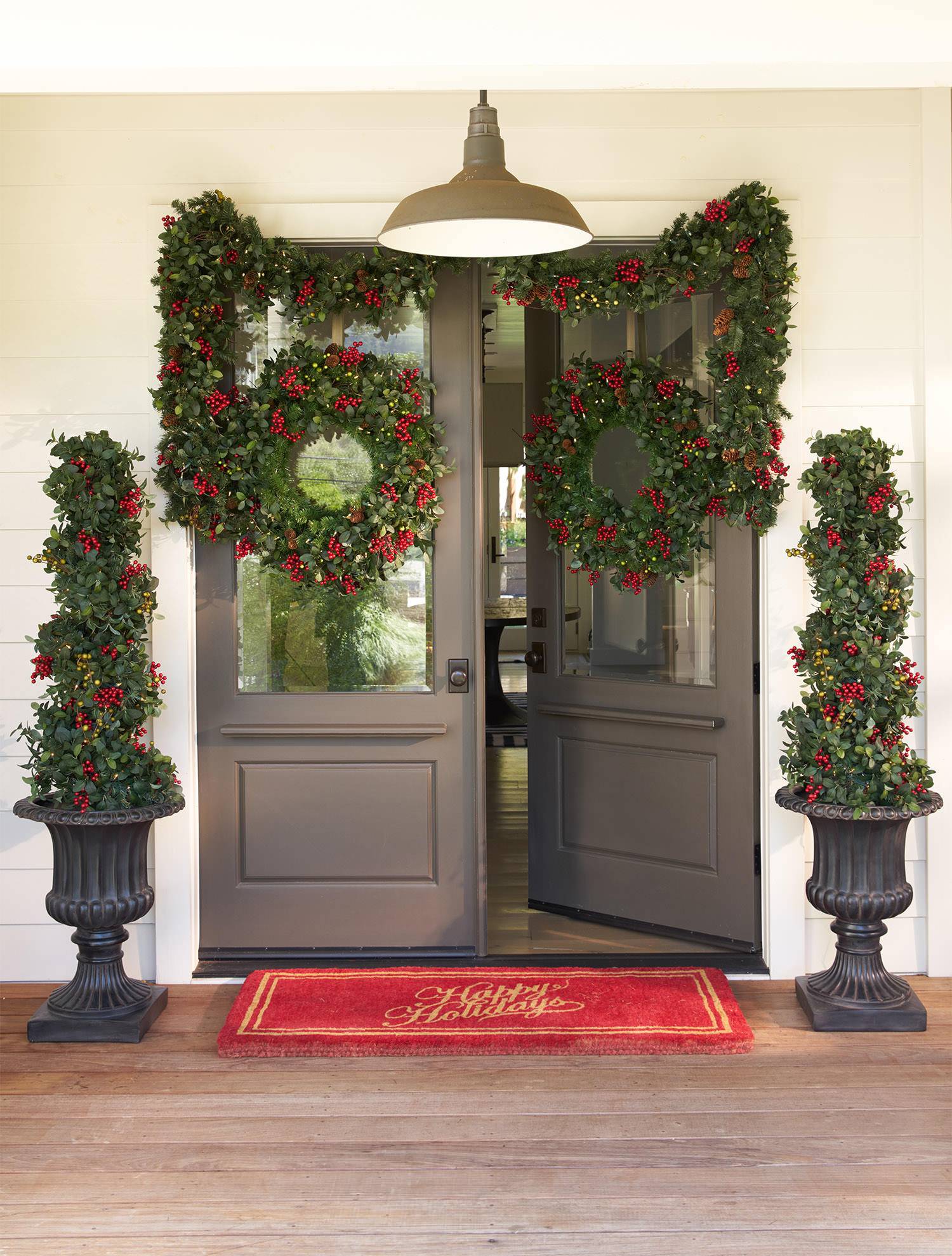 Outdoor Lit Berry Topiary | Balsam Hill