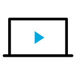 Monitor with play button