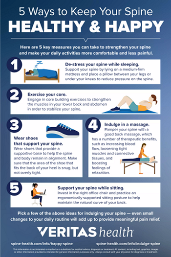 Infographic - 5 Ways to Keep Your Spine Healthy and Happy
