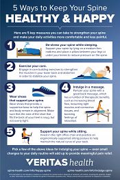 5 Ways to Keep Your Spine Healthy and Happy Infographic