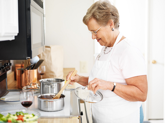 Woman cooking