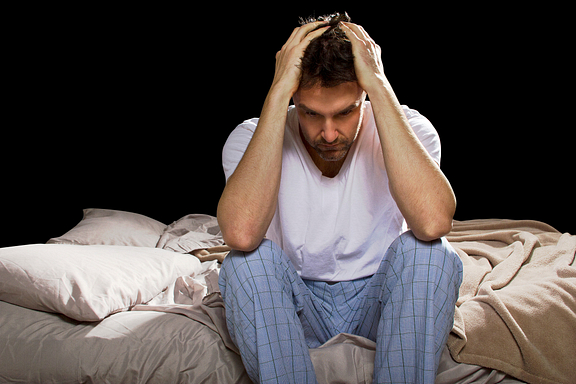 man with insomnia