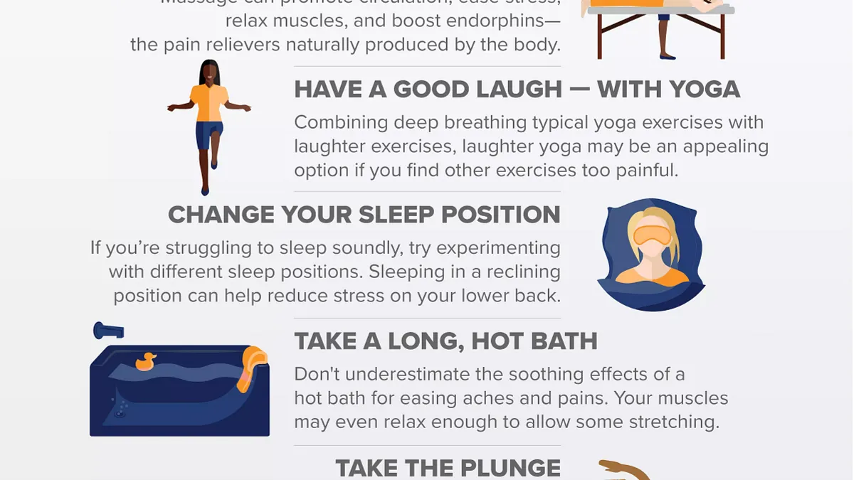 6 Overlooked Remedies for Lower Back Pain Relief Infographic