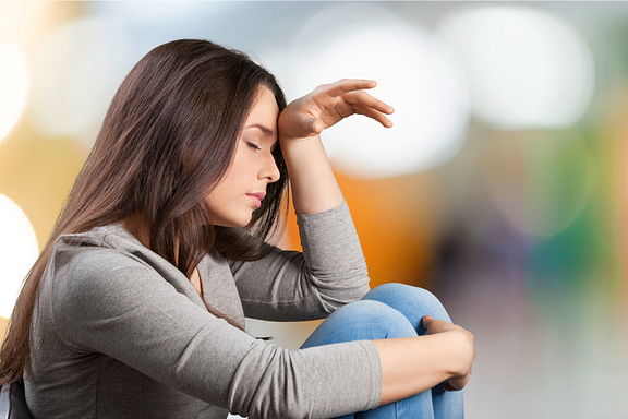 woman with pain