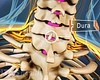 Posterior view of the cervical spine highlighting the dura in the epidural space.