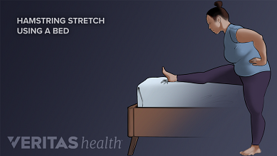 stretch hamstrings while sleeping