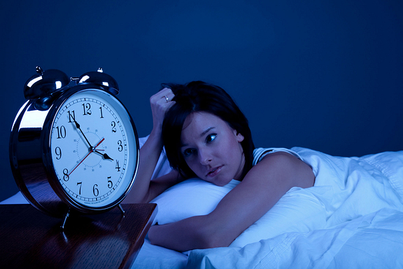 Woman with insomnia