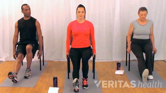 Seated Chair Hamstring Stretch