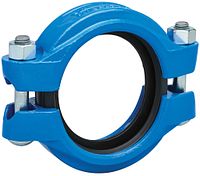 A162 Victaulic 1-1/2" Standard Flexible Coupling Clamp with Gasket Aluminum 