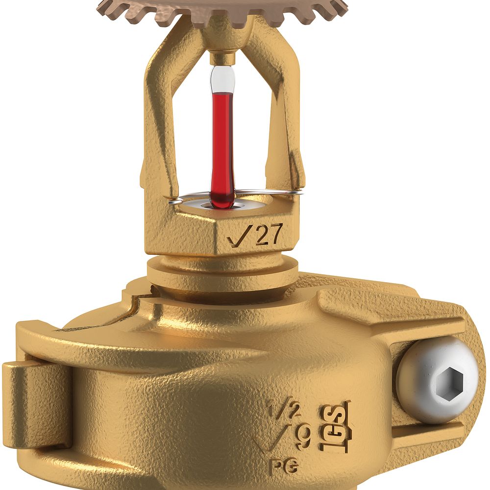 Victaulic V2704 1/2" NPT 155* Quick Response Brass Upright Fire Sprinkler Head Business