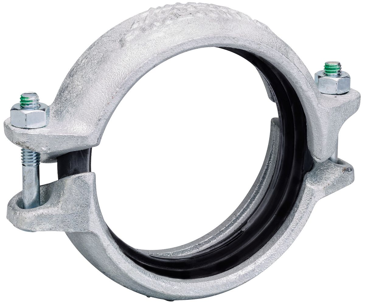 Victaulic Firelock 1-1/2 EZ Rigid Coupling W/Grade E Gasket - SPMX Victaulic Firelock 1-1/2 EZ Rigid Coupling W/Grade E Gasket - SPMX