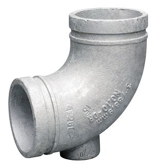 Victaulic 3" 90 Degree Elbow Grooved Firehose Fitting no.10 88.9 