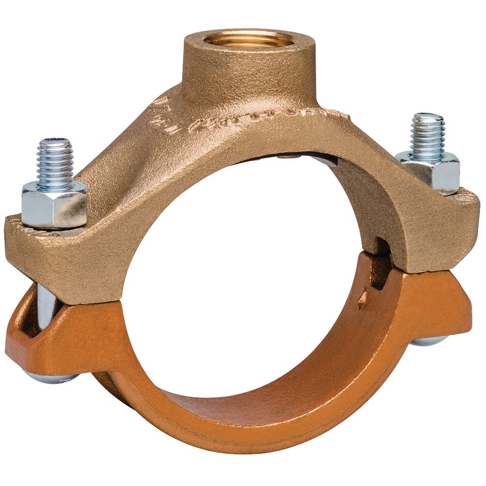 Salida de derivación empernada tipo “T” mecánica estilo 622 y montaje en cruz para tubería de cobre