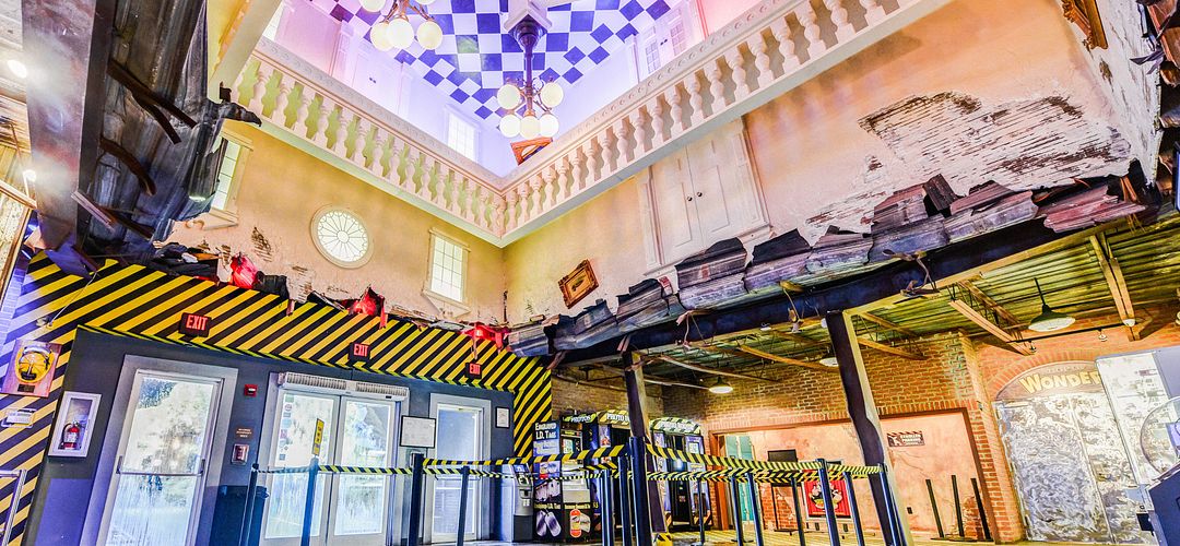 WonderWorks Orlando Interior of WonderWorks, a building built upside down