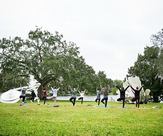 Yoga In The Sculpture Garden