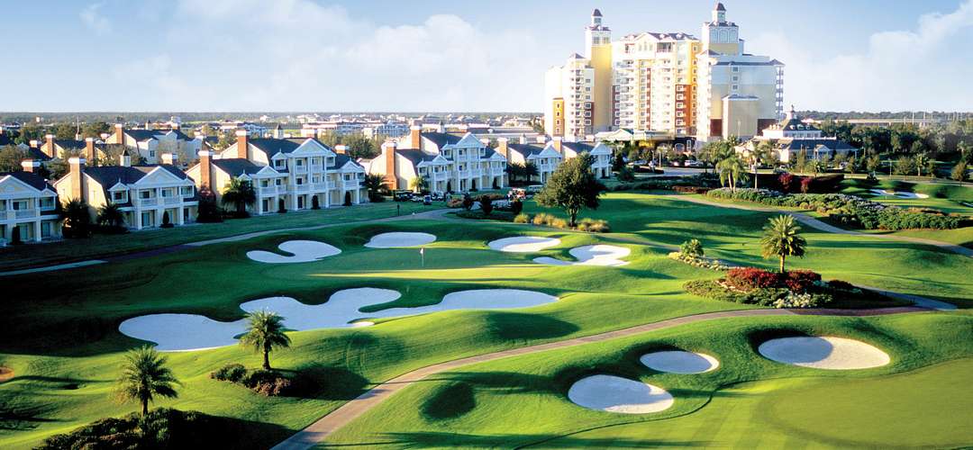 Reunion Resort & Golf Club An aerial view of the Reunion Resort & Golf Club in Orlando