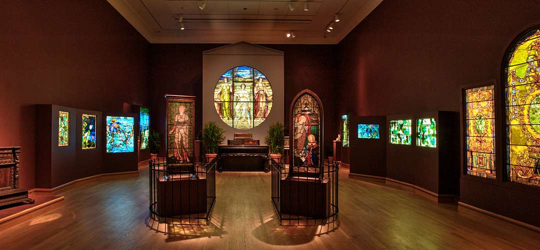 The Charles Hosmer Morse Museum of American Art Revival and Reform exhibit An exhibit featuring stained glass at The Charles Hosmer Morse Museum of American Art