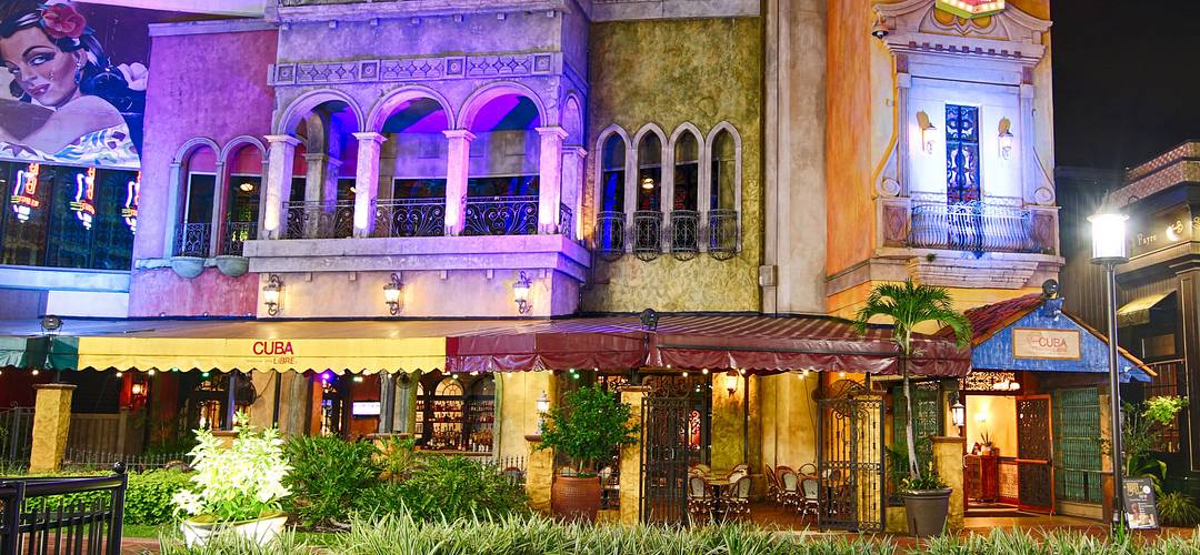 Cuba Libre Restaurant & Rum Bar Cuba Libre Restaurant & Rum Bar exterior at night
