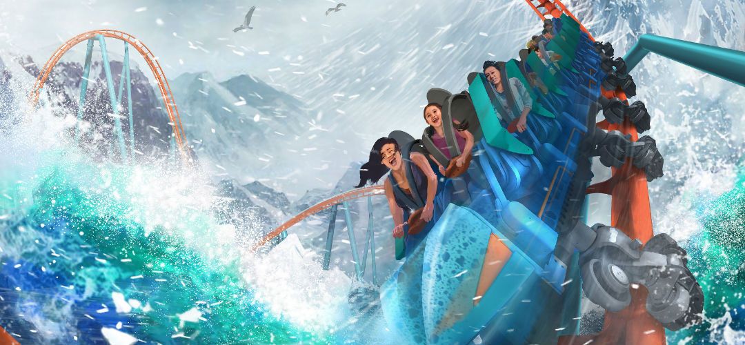 Concept Art for Ice Breaker at SeaWorld Orlando