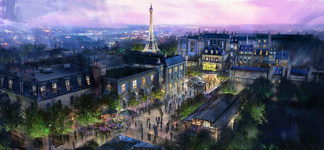 Concept Art for Remy's Ratatouille Adventure, Coming Summer 2020 to Epcot at Walt Disney World Resort in Orlando