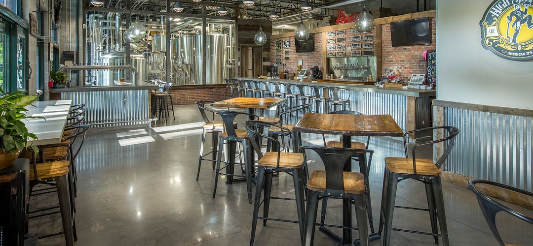 Crooked Can Brewery Crooked Can Brewery seating area