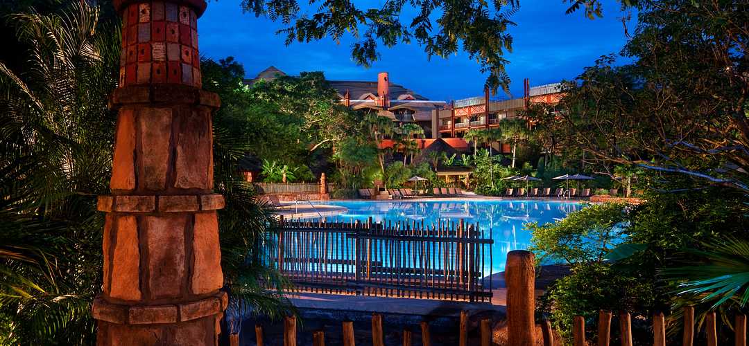 Animal Kingdom Lodge pool Disney's Animal Kingdom Lodge pool and resort exterior