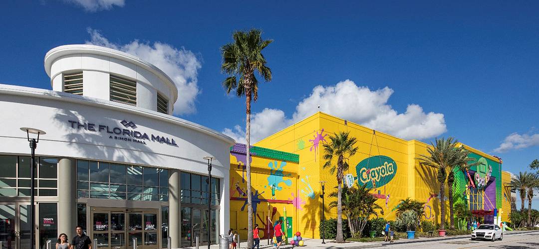 The Florida Mall ® The exterior of The Florida Mall and the Crayola Experience in Orlando