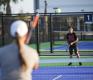USTA Family Zone A family-friendly area to watch and play tennis at the USTA campus