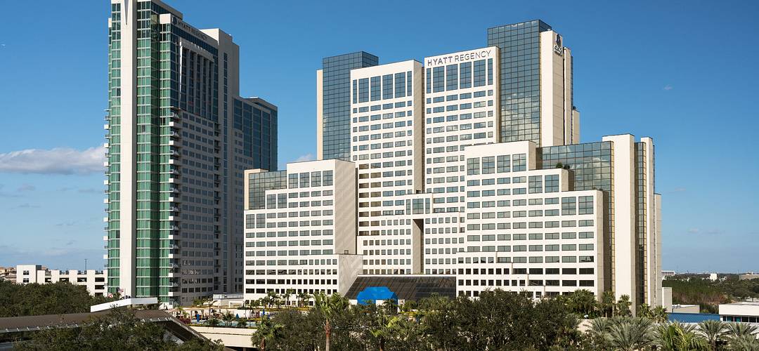 Hyatt Regency Orlando área externa do hotel Hyatt Regency Orlando durante o dia
