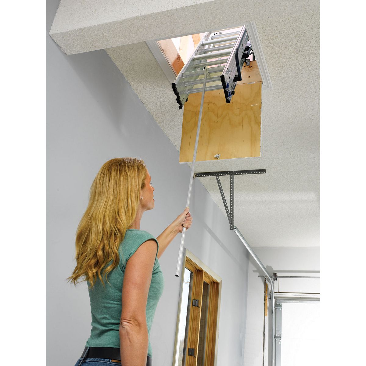Attic Stair Pull Down Pole Image Balcony And Aanneenhaag Org Aa1510k Attic Ladders Keller Us