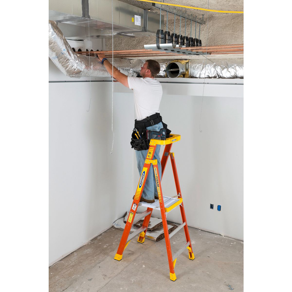 PD6203 Type IA Fiberglass Podium Ladder