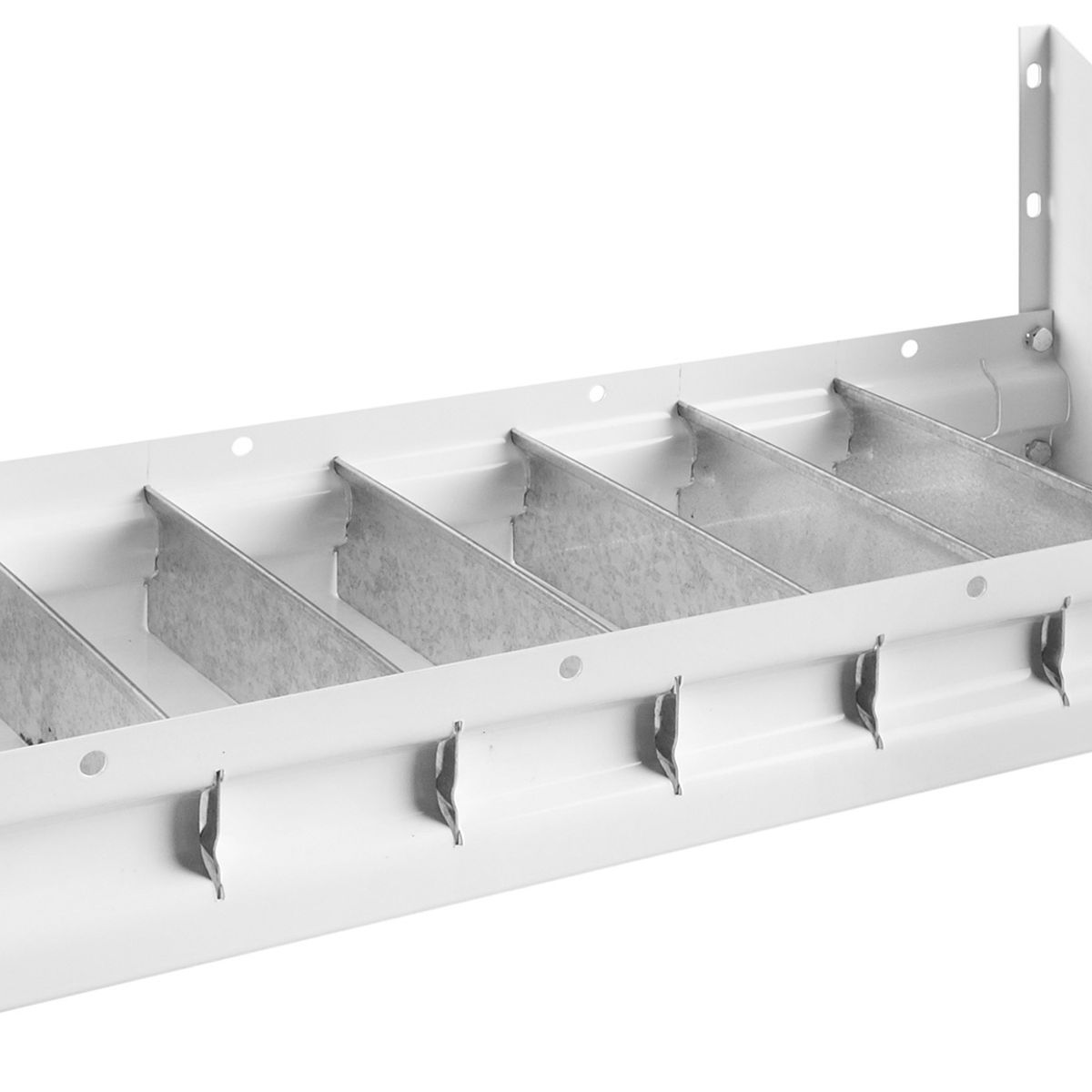 613-3 Weather Guard Steel Tool Box Tray w//Accessory Dividers White