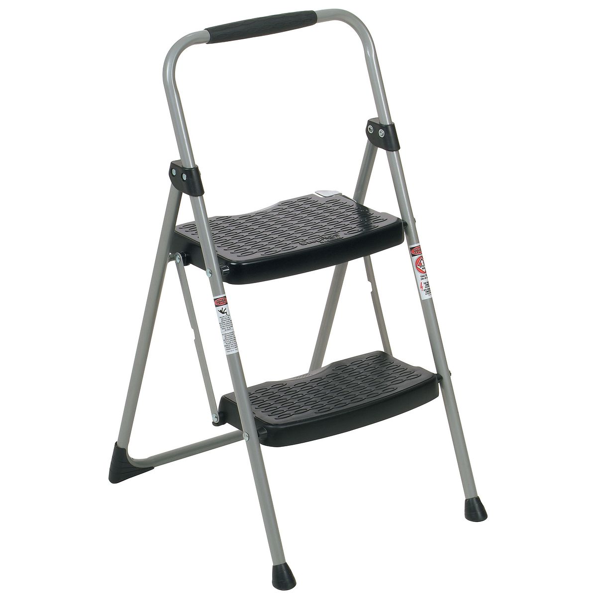 222 6 2 Step Type II Black And Silver Step Stool