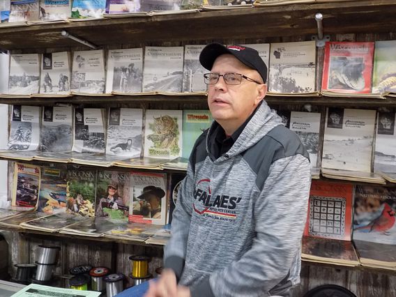 Wayne Whitemarsh with his WNR magazine collection