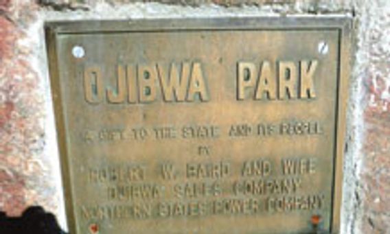 sign at Ojibwa Park