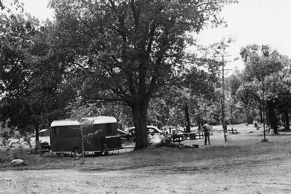 old-time camper at Interstate State Park in 1941