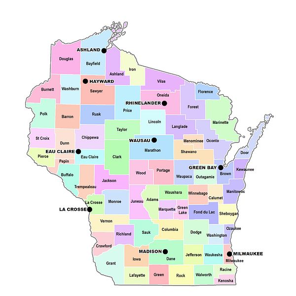 wisconsin public land map Pdf Maps By County Wisconsin Dnr wisconsin public land map