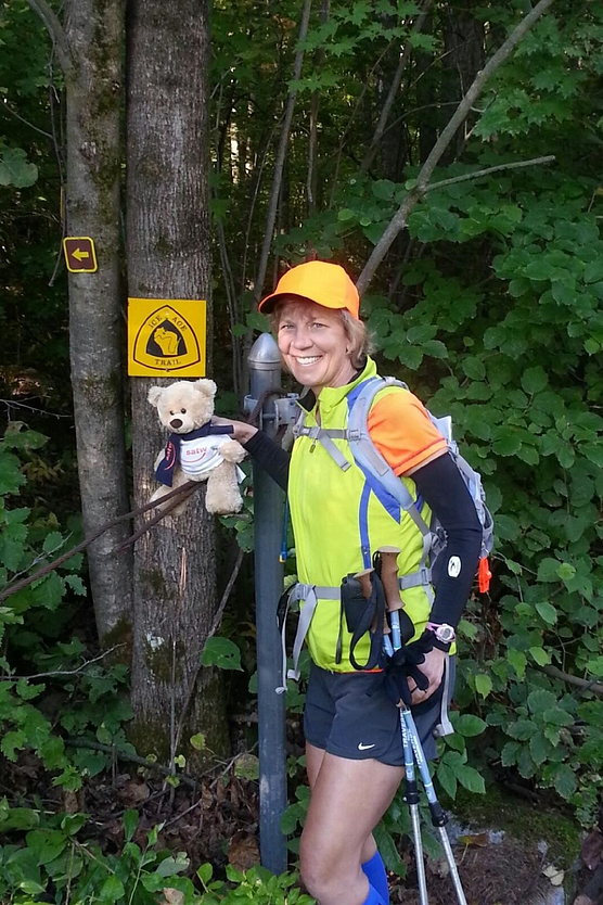 Melanie Radzicki McManus hiking the Ice Age Trail