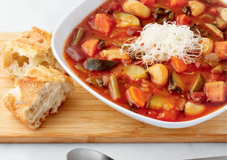 Minestrone Soup in Bowl