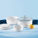 French White 6-pc Bakeware Set