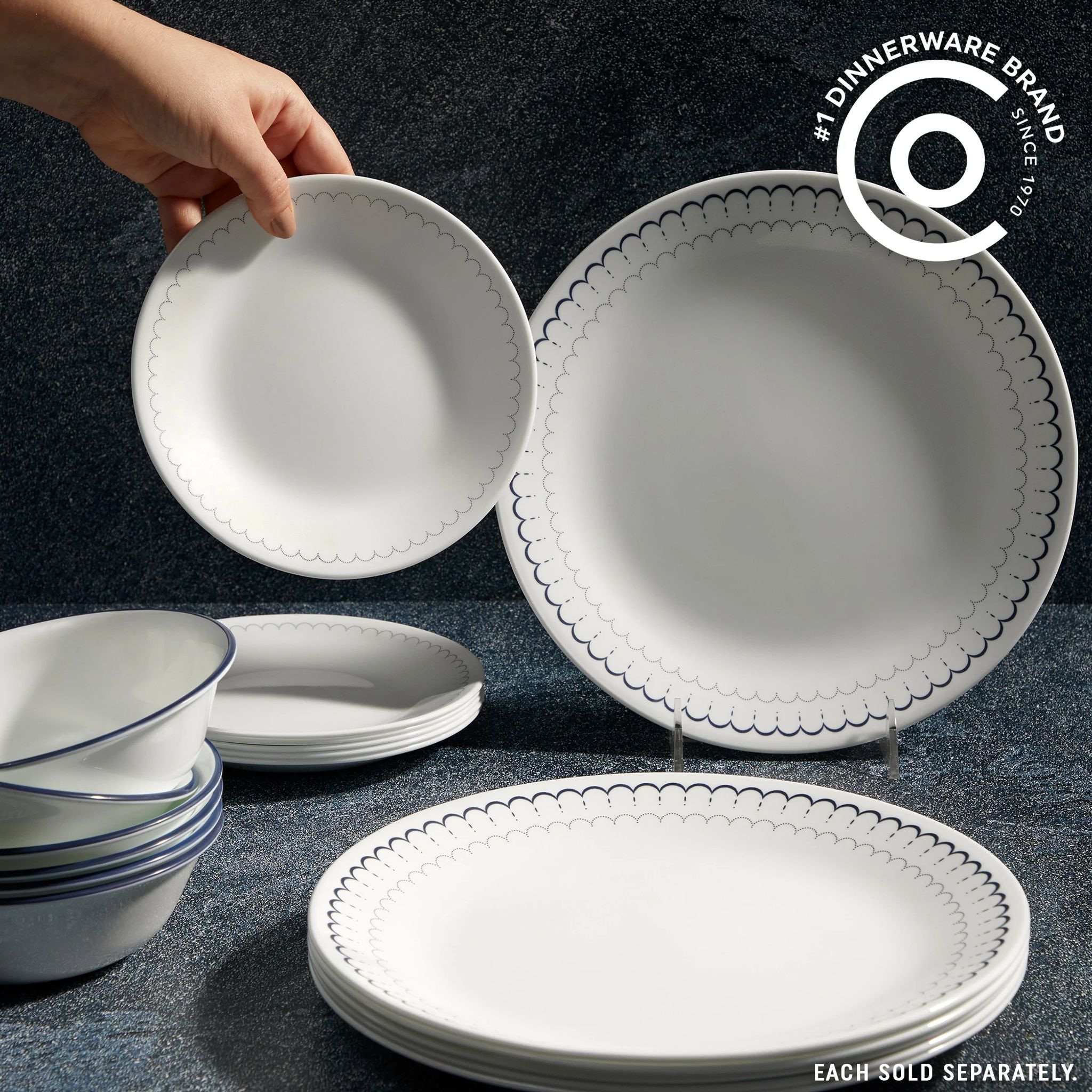 Corelle round plates sales