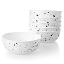 Terrazzo Rosa 16-ounce Small Soup Bowl Set, 6-pk