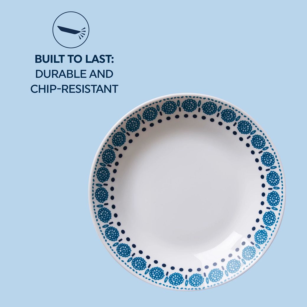 corelle everyday expressions azure medallion
